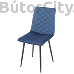 Kép 2/7 - Modern szék 129 velvet/bársony szövet, kék