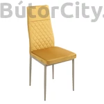 Kép 3/5 - Festett fémvázas szék 131 sárga bársony
