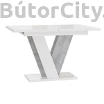 Kép 4/6 - Artisan étkezőasztal, mf fehér, beton