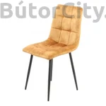 Kép 2/11 -  Modern szék velvet/bársony szövet, sárga