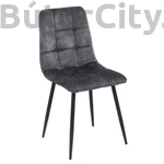 Kép 5/11 - Modern szék velvet/bársony szövet, sötétszürke