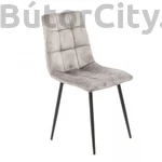 Kép 6/11 - Modern szék velvet/bársony szövet, szürke