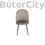 Kép 5/5 - Steppelt hátú szék, szürke bársony