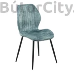 Kép 2/10 - Modern étkezőszék függőleges tűzéssel, türkiz