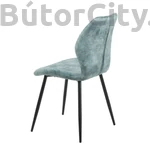 Kép 10/10 - Modern étkezőszék függőleges tűzéssel, türkiz