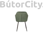 Kép 2/3 - 115 Étkezőszék karfával zöld bársony