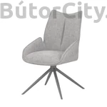 Kép 1/2 - Dallas forgó étkezőszék (szürke)