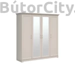 Kép 1/5 - Anga 4 ajtós gardróbszekrény tükörrel (SZF2D2M)