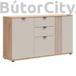 Kép 1/4 - Brevas 3 ajtós, 2 fiókos komód (KOM3D2S)