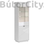 Kép 1/4 - Forn vitrin (REG1D1W) (fehér korpusz/magasfényű fehér front)