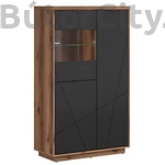 Kép 1/7 - Forn vitrines komód (REG2D1W) (delano tölgy korpusz/választható front)