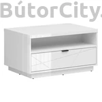 Kép 1/3 - forn-dohanyzoasztal-feher-magasfenyu-feher