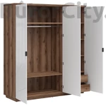 Kép 7/7 - Forn gardróbszekrény (SZF3D) (delano tölgy korpusz/matt fekete front)