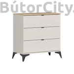 Kép 1/3 - Glamour 3 fiókos komód (KOM3S)