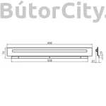 Kép 2/3 - Kassel LED világítás gardróbhoz (BRW)