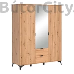 Kép 1/5 - Lamea tükrös szekrény 154 cm (SZF2D2S1M)