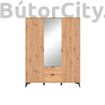 Kép 3/5 - Lamea tükrös szekrény 154 cm (SZF2D2S1M)