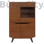 Kép 2/7 - Madison vitrines szekrény alacsony (REG3D1W/150)