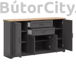 Kép 2/4 - Tolmin 4 ajtós, 2 fiókos komód (KOM4D2S)