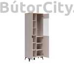 Kép 3/5 - Velton magas vitrines szekrény (REG1D1W-A)