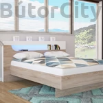 Kép 1/5 - Apollo ágykeret ágyráccsal sonoma tölgy (választható méret)