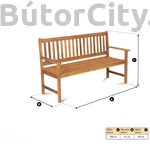 Kép 3/4 - Háromüléses kerti pad