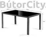 Kép 2/3 - Kültéri/kerti asztal, alu