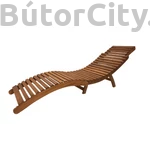 Kép 1/8 - Ergonomikus összecsukható napozóágy akácfából (párna nélkül)