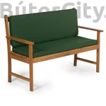 Kép 2/4 - Párna 2 személyes kerti padhoz, zöld