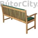 Kép 4/5 - Párna 3 személyes kerti padhoz, zöld