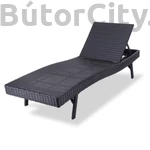 Kép 1/3 - Prémium rattan nyugágy állítható támlával
