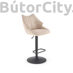 Kép 1/8 - H122 bárszék, szín: fekete/bézs