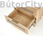 Kép 3/8 - BORNEO SN-1 éjjeliszekrény, szín: fekete/artisan tölgy