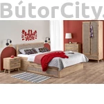 Kép 10/10 - BORNEO S-1 gardrób, szín: artisan tölgy/fekete