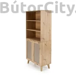 Kép 5/11 - BORNEO REG-1 polcos szekrény, szín: artisan tölgy/fekete