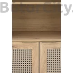 Kép 7/11 - BORNEO REG-1 polcos szekrény, szín: artisan tölgy/fekete
