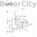Kép 8/8 - HARBOR forgószék, billenő mechanika, szín: bézs