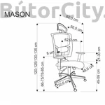Kép 6/6 - MASON forgószék, multiblokk mechanika, szín: fekete