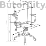 Kép 5/5 - Apple forgószék méretei