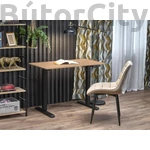 Kép 1/7 - B53 állítható magasságú íróasztal, szín: fekete/arany tölgy