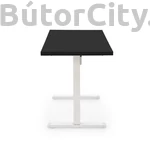 Kép 5/6 - B54 állítható magasságú íróasztal, szín: fekete/fehér