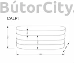 Kép 8/8 - CALPI pad tároló funkcióval, szín: szürke