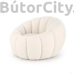 Kép 2/2 - Gaspar krém színű pihenőfotel (bouclé)