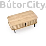 Kép 7/8 - ANGELINA dohányzóasztal, szín: natúr/fekete