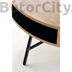 Kép 4/6 - Camila dohányzóasztal, arany tölgy és fekete