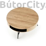 Kép 3/6 - Camila dohányzóasztal, arany tölgy és fekete