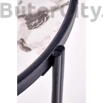 Kép 3/5 - FATIMA két darabos dohányzóasztal szett, szín: fehér márvány/fekete