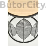 Kép 4/6 - FOLLA dohányzóasztal, 2-es szett, szín: natúr/fekete