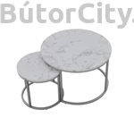 Kép 3/4 - Paola dohányzóasztal ezüst