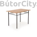 Kép 5/6 - FAUST 3 szett étkezőasztal, sonoma tölgy / fekete (110 cm)